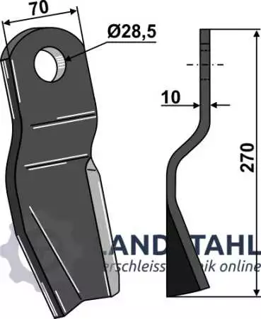 Schlegel 270x70mm - links